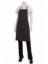 CHALK STRIPE BIB APRON