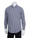 MENS DARK NAVY GINGHAM DRESS SHIRT MENS DARK NAVY GINGHAM DRESS SHIRT