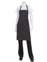 BUTCHER APRON WITH CONTRASTING TIES BUTCHER APRON WITH CONTRASTING TIES