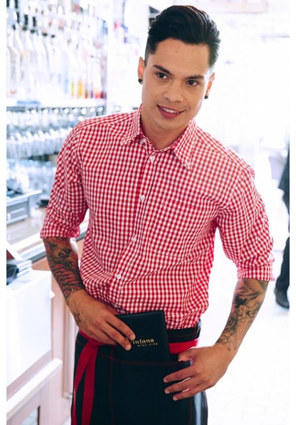 MENS RED GINGHAM DRESS SHIRT MENS RED GINGHAM DRESS SHIRT