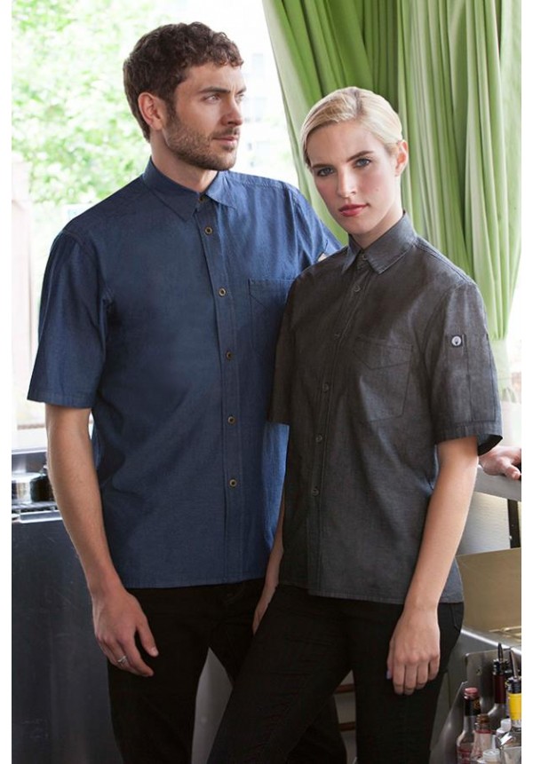 DETROIT SHORT-SLEEVE DENIM SHIRT DETROIT SHORT-SLEEVE DENIM SHIRT