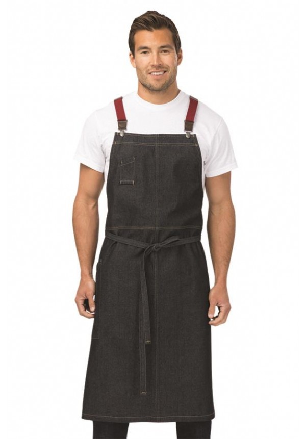 BERKELEY CHEFS BIB APRON: INDIGO DENIM BERKELEY CHEFS BIB APRON: INDIGO DENIM
